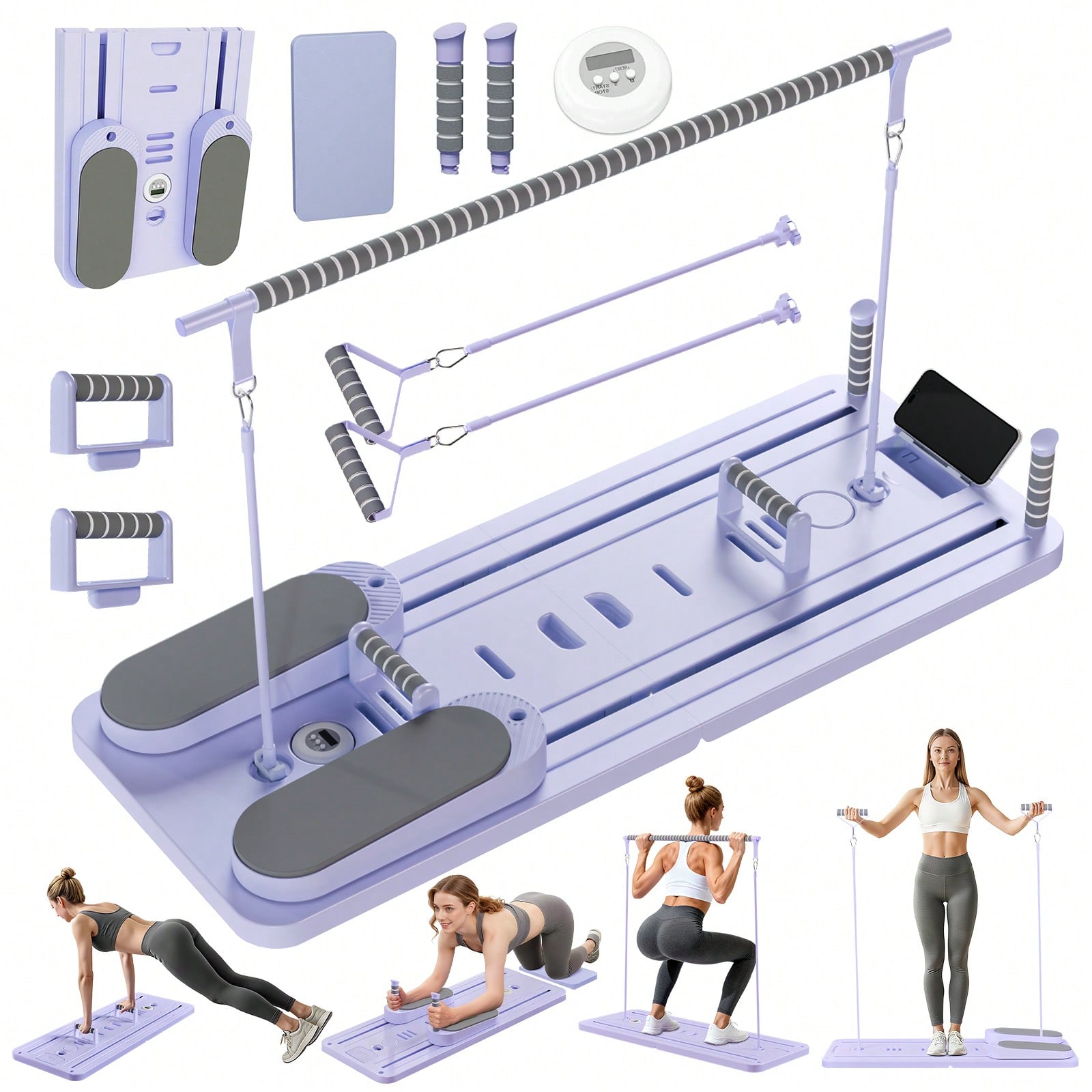 Pilates & Yoga Knokke - 바가 있는 필라테스 리포머, 휴대폰 거치대가