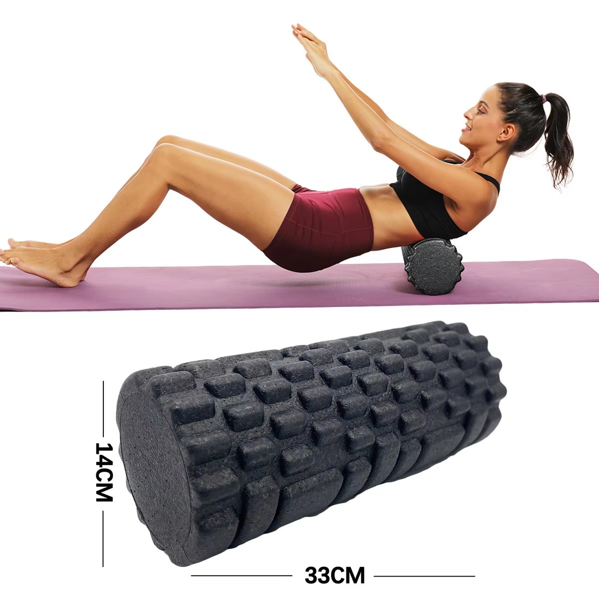 Pilates Yoga Ball - 30/33cm 피트니스 폼 롤러 요가 마사지