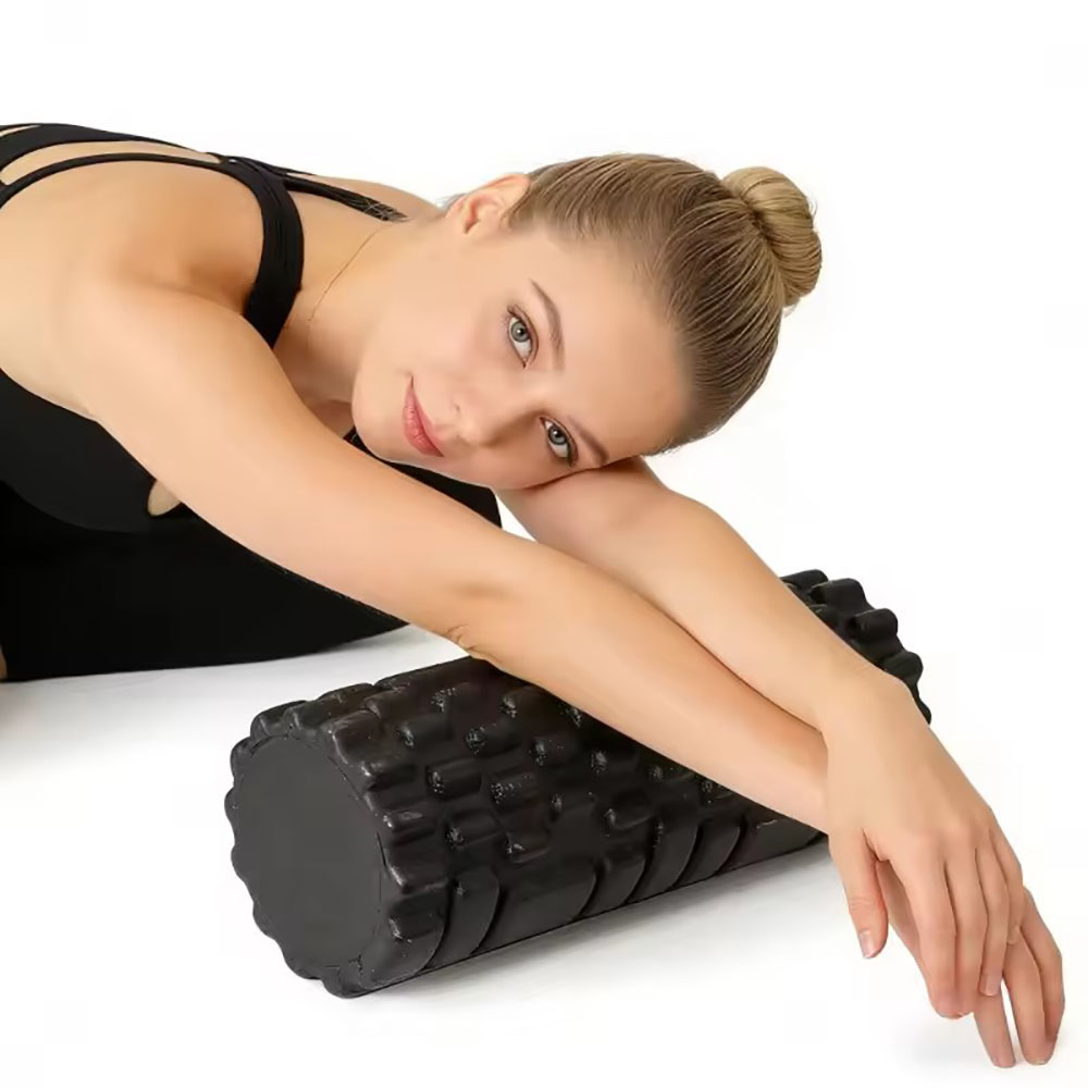 Pilates Yoga Ball - 33cm 폼롤러, 근육 마사지용 고밀도 피트니스