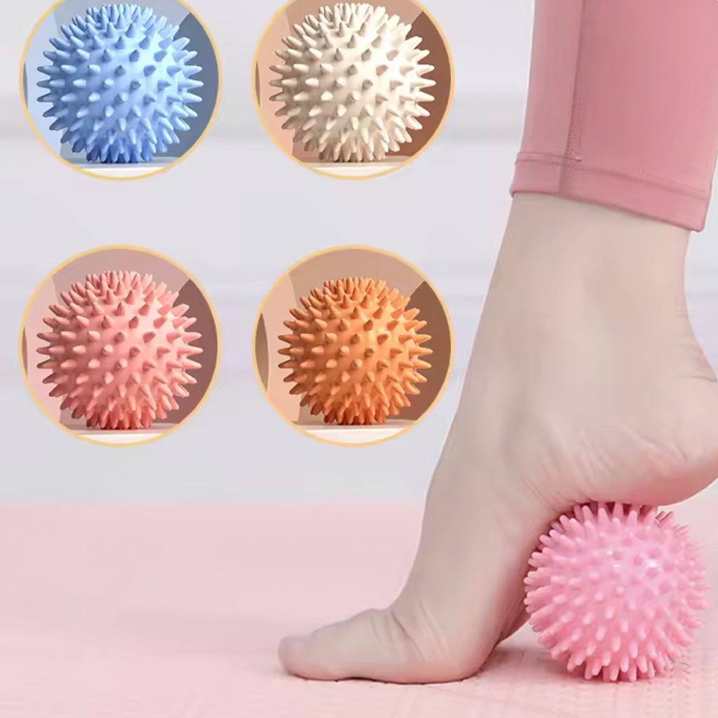 Pilates Yoga Ball - 6CM 스파이키 마사지 볼, 근막 이완