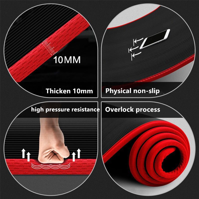 10mm 논슬립 요가 매트 183cm*61cm 두꺼운  - Pilates Yoga Mat 리뷰 및 가격