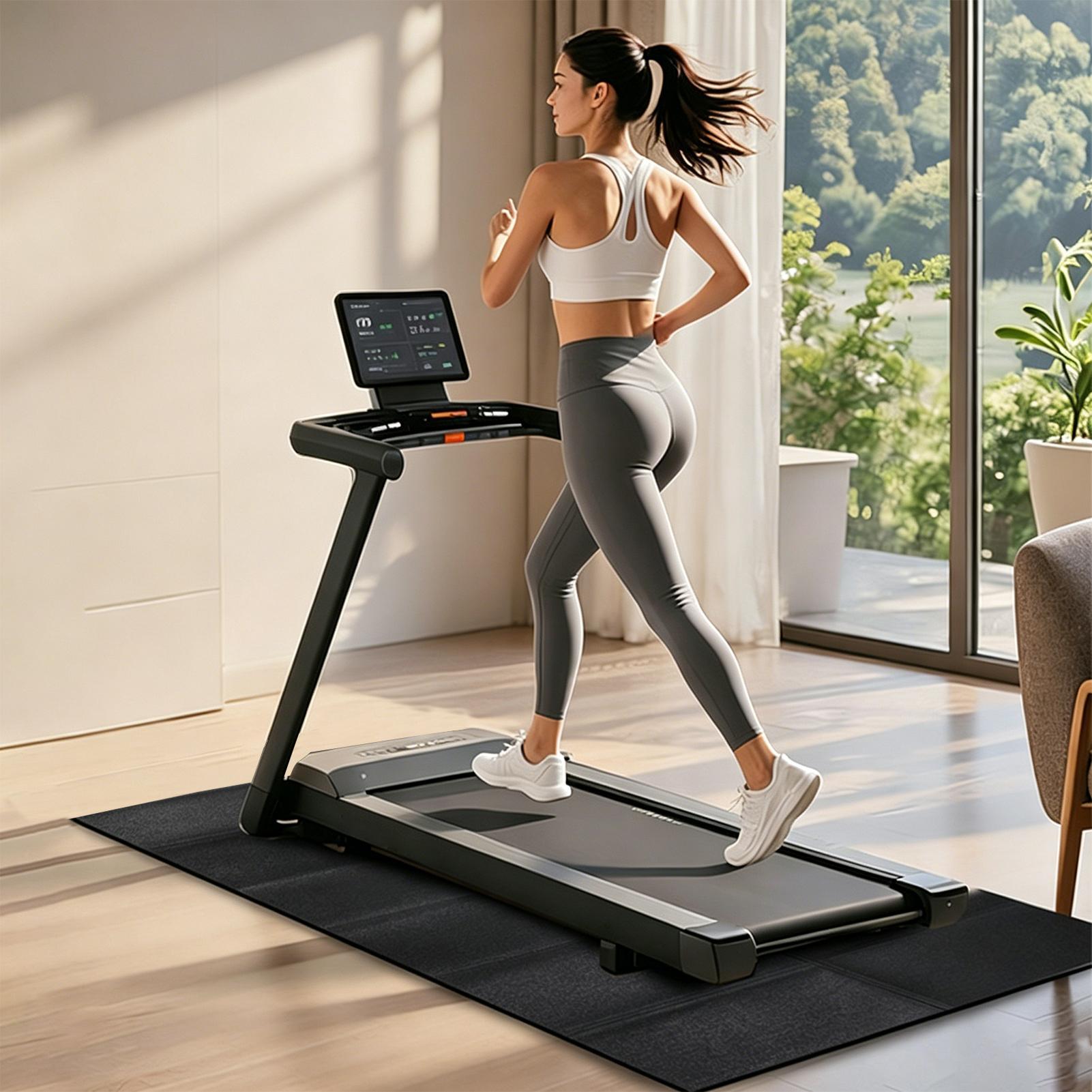 런닝머신 매트 진동 흡수 헤비 듀티 런닝머신 바닥 매트 - Pilates Yoga Fitness 리뷰 및 가격