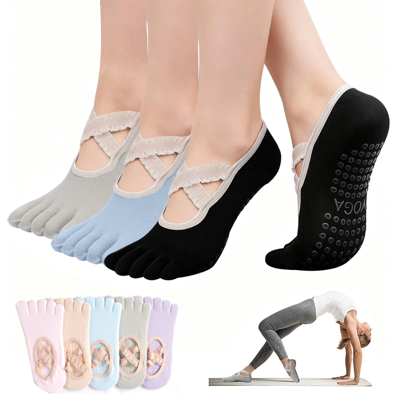 숙녀용 논슬립 필라테스 양말 여성용 레이스 붕대 요가  - Pilates Yoga Fitness 리뷰 및 가격