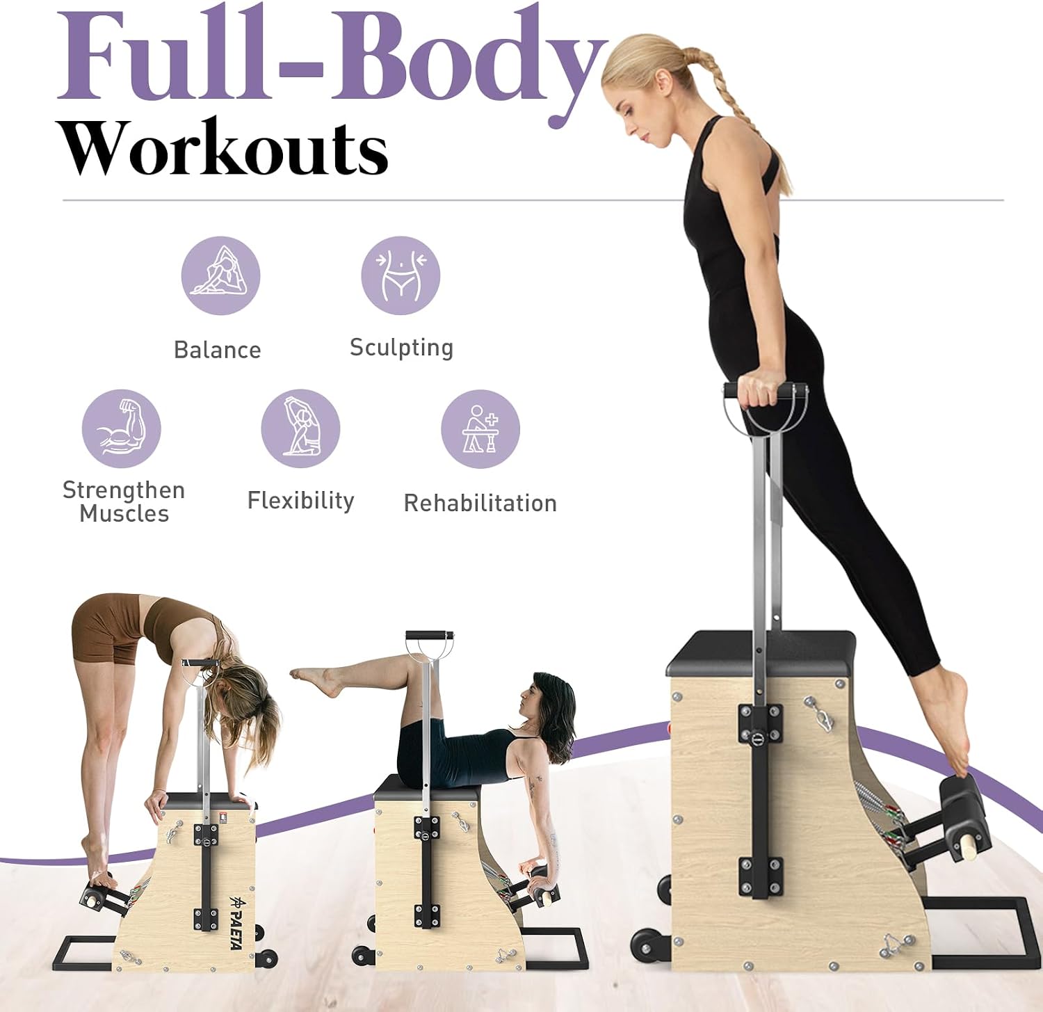 필라테스 체어, 필라테스 콤보 체어, 저항 밴드, 핸들 - Pilates Yoga Combo 리뷰 및 가격