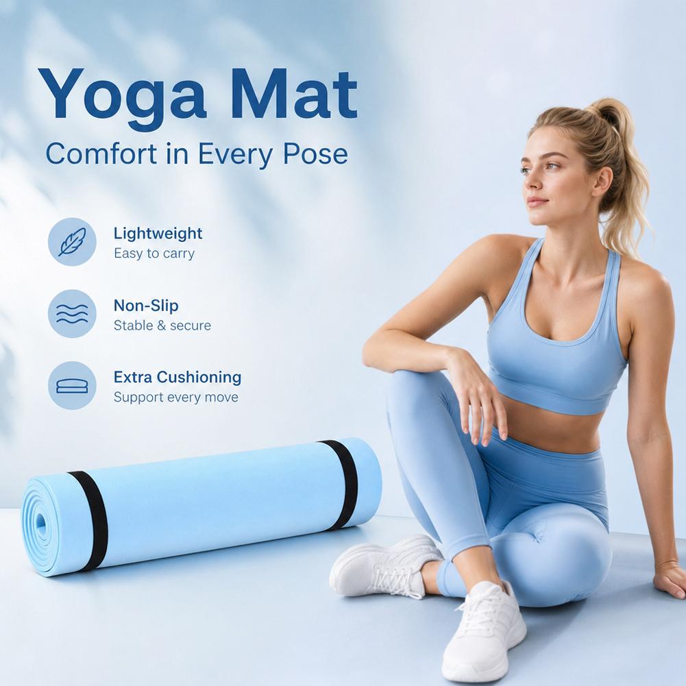 1/2Pcs 두꺼운 요가 매트 미끄럼 방지 스포츠 피트 - Pilates Yoga Mat 리뷰 및 가격